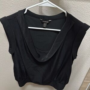 Express cowl neck business top